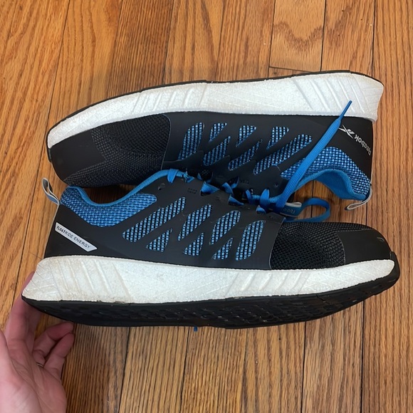 Reebok Fusion Flexweave Work RB4314 Athletic Work Shoe Black Blue Men's 11.5 - Picture 4 of 10